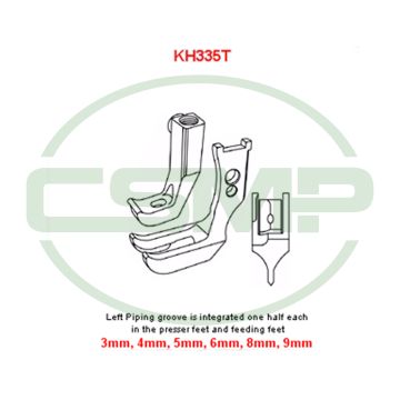 KH335TGX9MM PIPING FOOT SET PFAFF 1245