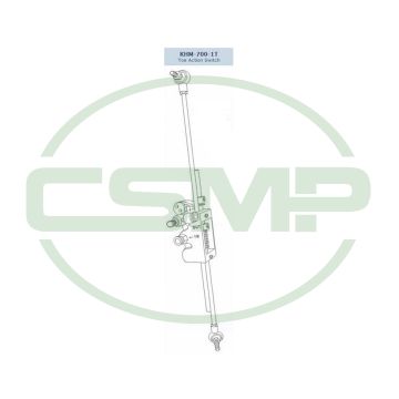 KHM-700-1T TOE ACTION AIR TREADLE ROD