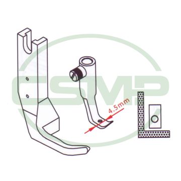 KP269TS RIGHT ZIPPING FOOT SET DURKOPP 69,267,269