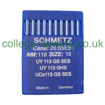 UY113GS SES SIZE 110 PACK OF 10 NEEDLES SCHMETZ