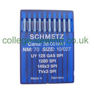 UY128GAS SPI SIZE 70 PACK OF 10 NEEDLES SCHMETZ