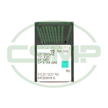 UY154GAS SIZE 100 PACK OF 10 NEEDLES GROZ BECKERT